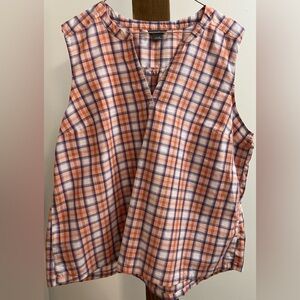Eddie Bauer Plaid Sleeveless Women's Top‎